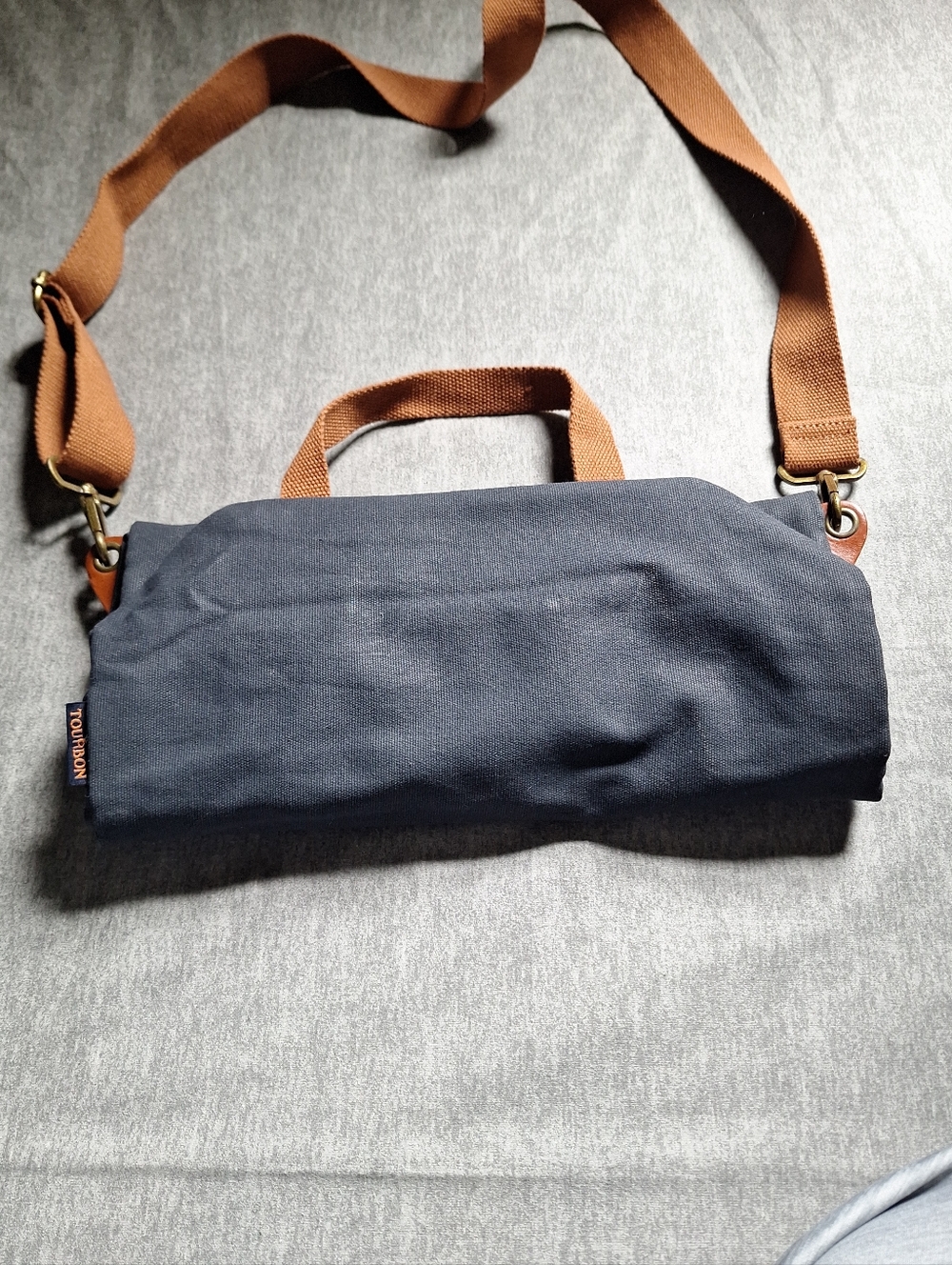 Tourbon  Canvas Clip-on Quick-release Bike Panniers Versatile Shoulder Bag - Picture 9 of 16